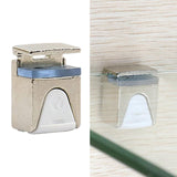 Maxbell Glass Clamp Cabinet Shelves Installation for Wardrobe Display Room Bookcases Silver