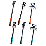 Maxbell Manual Weeder Tool Heavy Duty Weeds Remover for Agricultural Digging Backyard 5  Claw Yellow