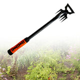 Maxbell Manual Weeder Tool Heavy Duty Weeds Remover for Agricultural Digging Backyard 6 Claw Yellow