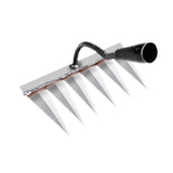 Maxbell Garden Hand Rake Metal Weeding Rake for Loosening Planting Farm Tilling Soil 24.2x13.5x28cm with 6 Tines