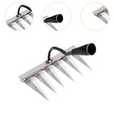 Maxbell Garden Hand Rake Metal Weeding Rake for Loosening Planting Farm Tilling Soil 24.2x13.5x28cm with 6 Tines