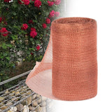 Maxbell Copper Wire Mesh Easily Cut Copper Mesh Screen for Gardening Home Distilling 127mmx15m