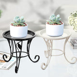 Maxbell Plant Stand Detachable Tray Flower Pot Holder Stand for Patio Balcony Office Black
