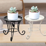 Maxbell Plant Stand Detachable Tray Flower Pot Holder Stand for Patio Balcony Office Black