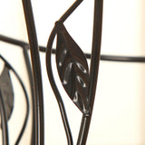 Maxbell Plant Stand Detachable Tray Flower Pot Holder Stand for Patio Balcony Office Black