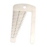 Maxbell Stainless Steel Measuring Tool Watch Strap Sturdy Convenient Watchbands Ruler