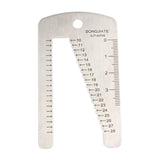 Maxbell Stainless Steel Measuring Tool Watch Strap Sturdy Convenient Watchbands Ruler