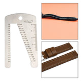 Maxbell Stainless Steel Measuring Tool Watch Strap Sturdy Convenient Watchbands Ruler