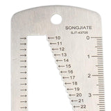 Maxbell Stainless Steel Measuring Tool Watch Strap Sturdy Convenient Watchbands Ruler