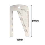 Maxbell Stainless Steel Measuring Tool Watch Strap Sturdy Convenient Watchbands Ruler