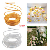Maxbell PVC Modelling Tube Sturdy Wedding DIY Props for Banquet Stage Birthday Party Gold 5m