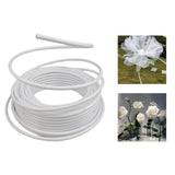 Maxbell PVC Modelling Tube Sturdy Wedding DIY Props for Banquet Stage Birthday Party White 5m
