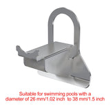 Maxbell Swimming Pool Pipe Holder Stainless Steel Swimming Pool Hose Support Bracket 1 Piece