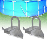 Maxbell Swimming Pool Pipe Holder Stainless Steel Swimming Pool Hose Support Bracket 2 Pieces