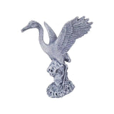 Maxbell Garden Crane Statue Craft Gift Crane Figurine for Landscape Bedroom Bookcase
