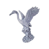 Maxbell Garden Crane Statue Craft Gift Crane Figurine for Landscape Bedroom Bookcase