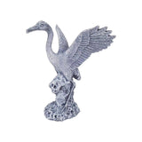 Maxbell Garden Crane Statue Craft Gift Crane Figurine for Landscape Bedroom Bookcase