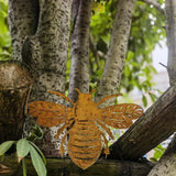 Maxbell Maxbell Iron Rusted Bee Artwork Bee Silhouette Ornament for Windowsills Patio Outdoor