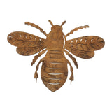 Maxbell Maxbell Iron Rusted Bee Artwork Bee Silhouette Ornament for Windowsills Patio Outdoor
