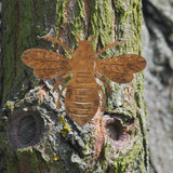 Maxbell Maxbell Iron Rusted Bee Artwork Bee Silhouette Ornament for Windowsills Patio Outdoor