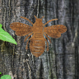 Maxbell Maxbell Iron Rusted Bee Artwork Bee Silhouette Ornament for Windowsills Patio Outdoor