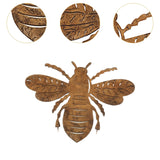 Maxbell Maxbell Iron Rusted Bee Artwork Bee Silhouette Ornament for Windowsills Patio Outdoor