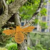 Maxbell Maxbell Iron Rusted Bee Artwork Bee Silhouette Ornament for Windowsills Patio Outdoor