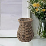 Maxbell Woven Vase Art Vase Rustic Flower Vase for Bathroom Home Decor Table Style D