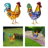 Maxbell Rooster Statue Crafts Metal Figurine for Office Fireplace Table Centerpieces Gold