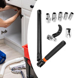 Maxbell 8 Pieces Wrench Socket Set Spanner Wrench Socket for Bathroom Toilet Kitchen