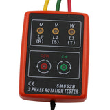 Maxbell Three Phase Indicator Cables Tracker LED Indicator Three Phase Sequence Meter