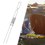 Maxbell Grilling Skewers Roasting Sticks Metal Grill Skewers for Hot Dogs Sausages 2 Prong
