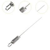 Maxbell Grilling Skewers Roasting Sticks Metal Grill Skewers for Hot Dogs Sausages Large Single Prong