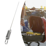 Maxbell Grilling Skewers Roasting Sticks Metal Grill Skewers for Hot Dogs Sausages Large Single Prong