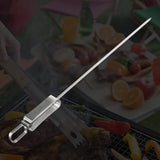 Maxbell Grilling Skewers Roasting Sticks Metal Grill Skewers for Hot Dogs Sausages Large Single Prong