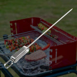 Maxbell Grilling Skewers Roasting Sticks Metal Grill Skewers for Hot Dogs Sausages Large Single Prong