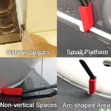 Maxbell Glass Glue Angle Scraper Portable Caulk Remover for Floor Window Corner with bag