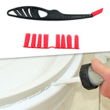 Maxbell Glass Glue Angle Scraper Portable Caulk Remover for Floor Window Corner with case