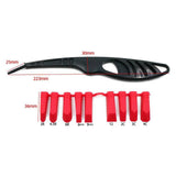 Maxbell Glass Glue Angle Scraper Portable Caulk Remover for Floor Window Corner with case