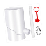 Maxbell Rain Water Collection System Downspout Diverter for Gardening Landscape Yard 10cm White