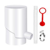 Maxbell Rain Water Collection System Downspout Diverter for Gardening Landscape Yard 10cm White