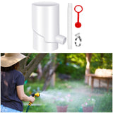 Maxbell Rain Water Collection System Downspout Diverter for Gardening Landscape Yard 10cm White