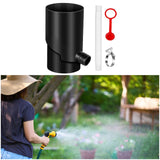 Maxbell Rain Water Collection System Downspout Diverter for Gardening Landscape Yard 8cm Black