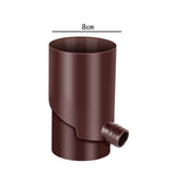 Maxbell Rain Water Collection System Downspout Diverter for Gardening Landscape Yard 8cm Brown