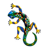 Maxbell Gecko Figurine Bedroom Creative Colorful Modern Outdoor Gecko Wall Sculpture green