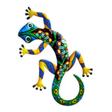 Maxbell Gecko Figurine Bedroom Creative Colorful Modern Outdoor Gecko Wall Sculpture green