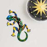 Maxbell Gecko Figurine Bedroom Creative Colorful Modern Outdoor Gecko Wall Sculpture green