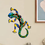 Maxbell Gecko Figurine Bedroom Creative Colorful Modern Outdoor Gecko Wall Sculpture green
