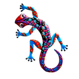 Maxbell Gecko Figurine Bedroom Creative Colorful Modern Outdoor Gecko Wall Sculpture red