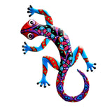 Maxbell Gecko Figurine Bedroom Creative Colorful Modern Outdoor Gecko Wall Sculpture red